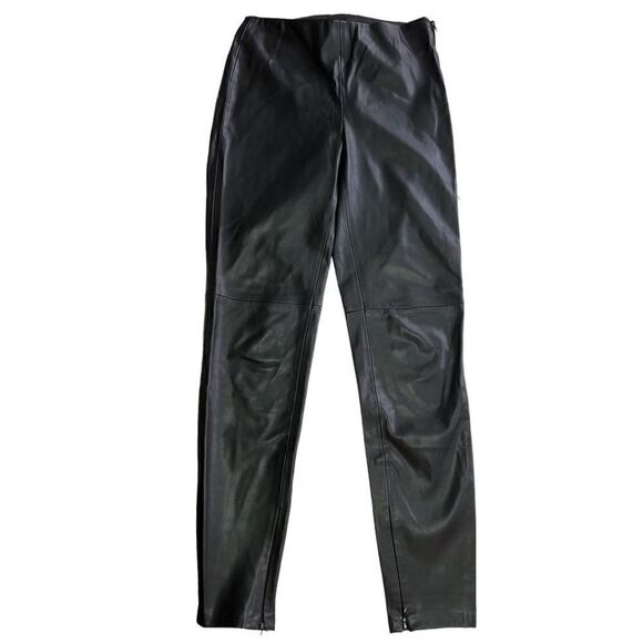 Vegan Leather Stretch Pants - Zafa Lasik - Sz: XS - Picture 1 of 6